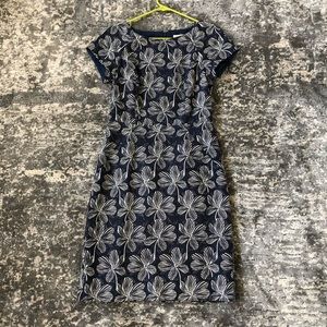 Blue and white J Crew dress